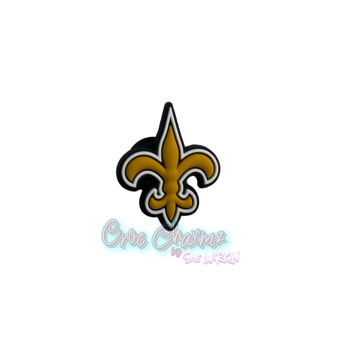 Saints Fleur de Lis Charm