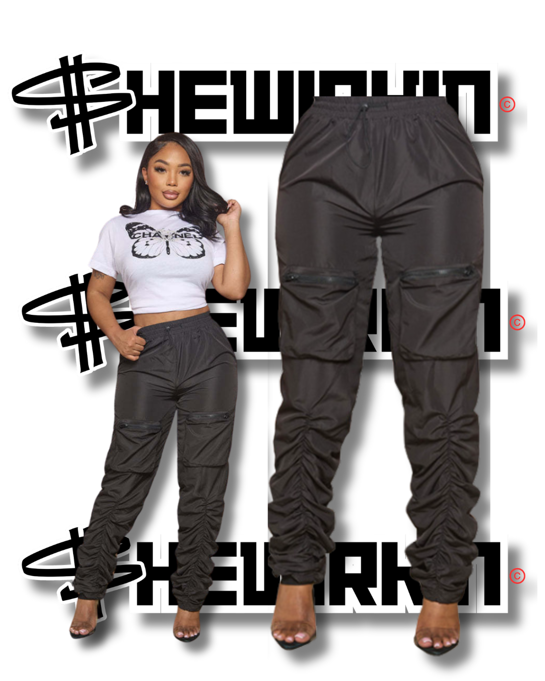 She So Thickk Cargo Pants