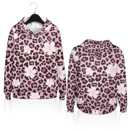 Pink Fearless Leopard Print Hoodÿ