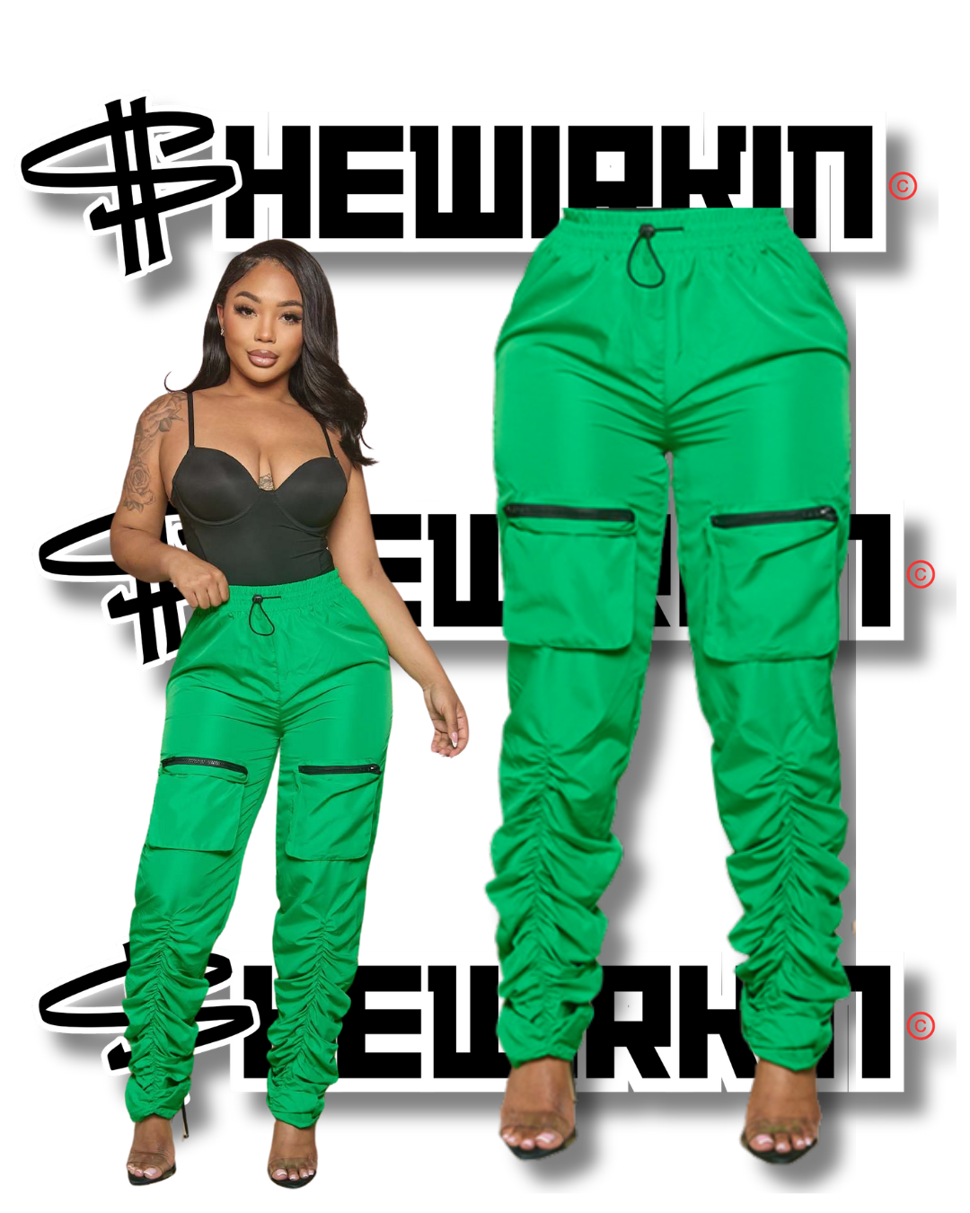 She So Thickk Cargo Pants
