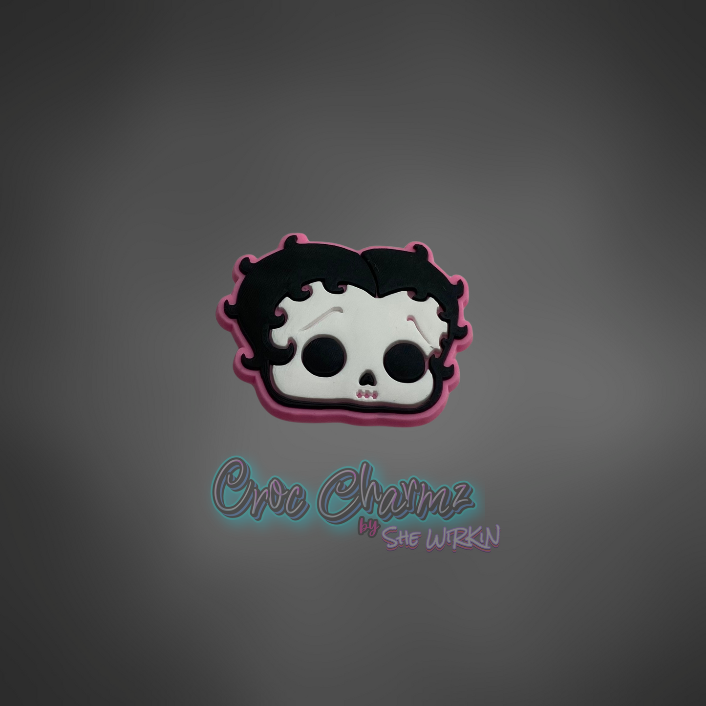 Betty Boop Skull Charm