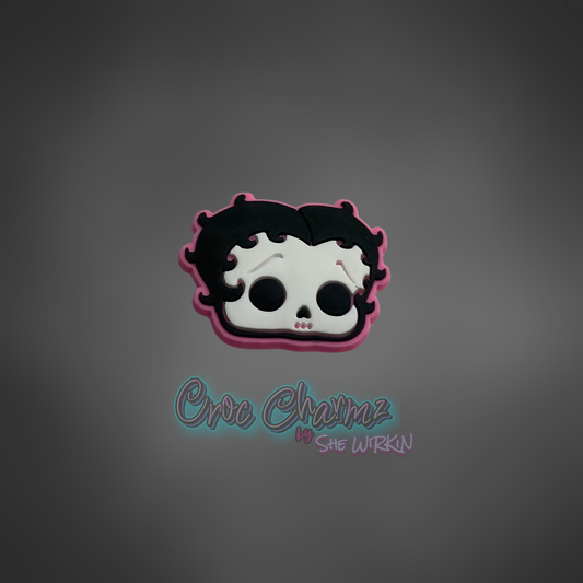 Betty Boop Skull Charm