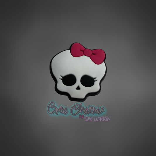 Cute Skull Girl Charm